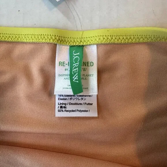 NEW J.Crew High Rise Yellow Bikini Bottoms Sz Small‎ - Picture 5 of 7